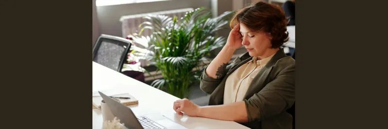 A person having chronic migraine