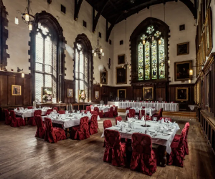 University College Great Hall set for dinner