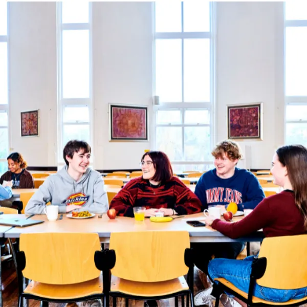 Students in Van Mildert dining hall