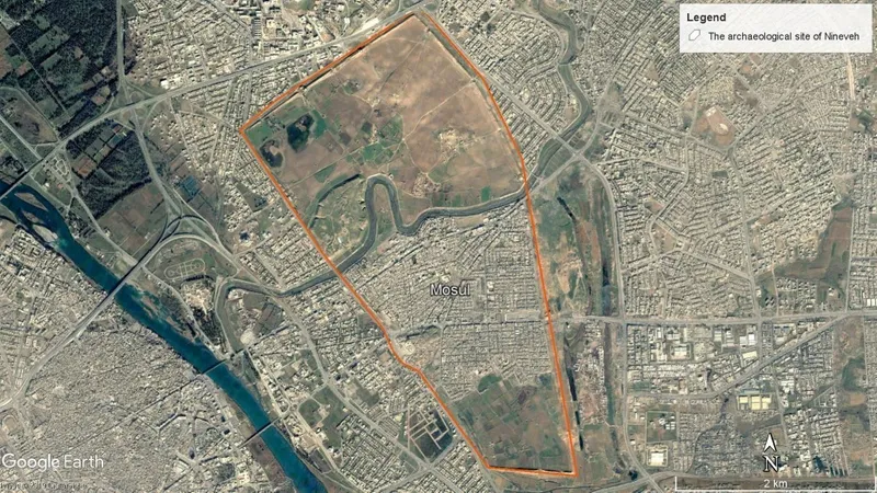 Google Earth image of Nineveh