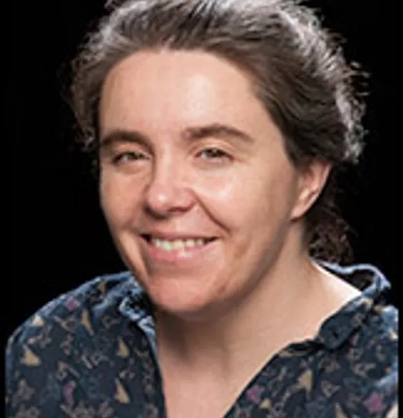 Staff profile photo of Professor Sarah Semple against a plain black background.