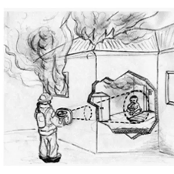 Communications through the wall sketch