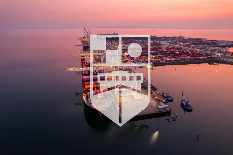[Thermal Energy Node] UKNCMRH Logo over Dock and Ship