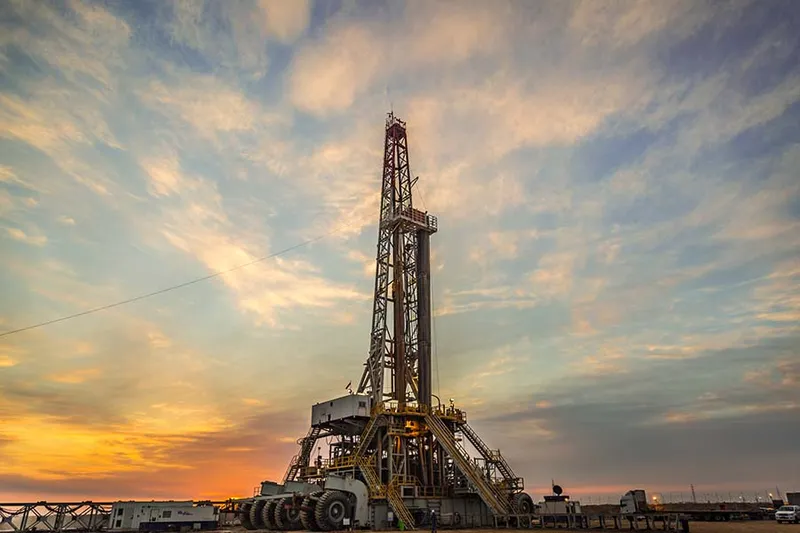 fracking rig