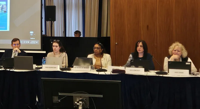 People sat on a panel