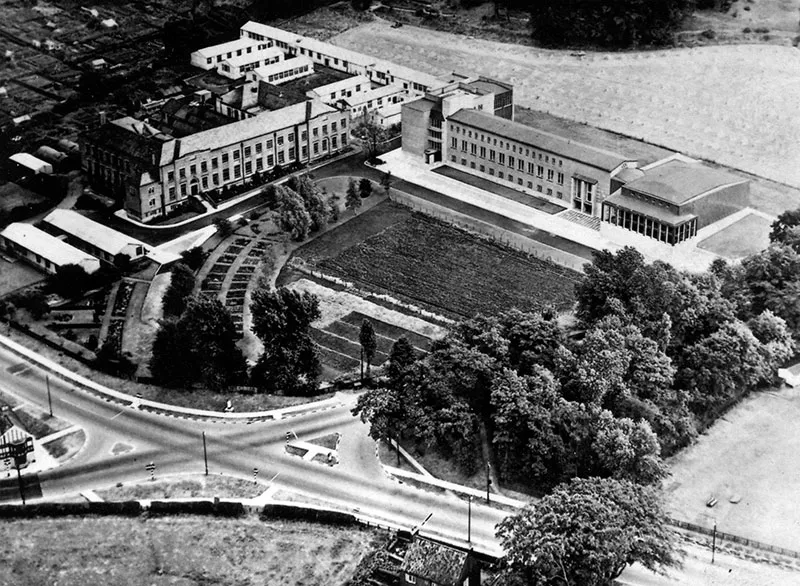 Aerial View of Geography Campus 1950s