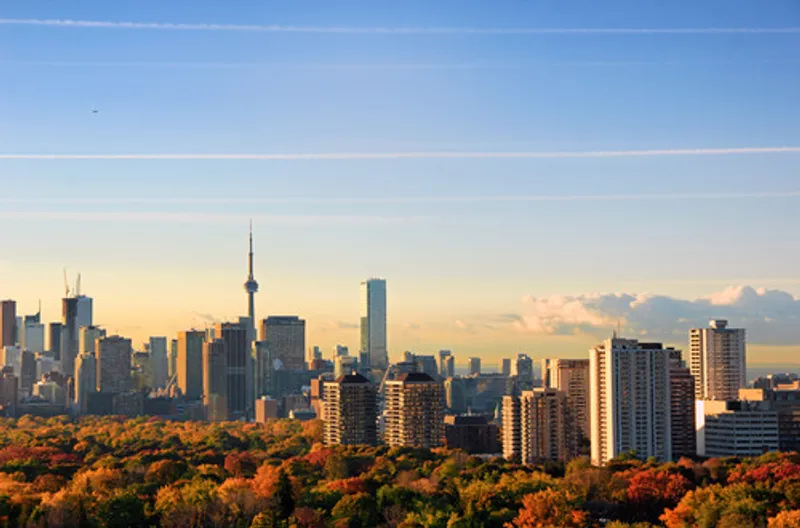 A view over Toronto in autumn