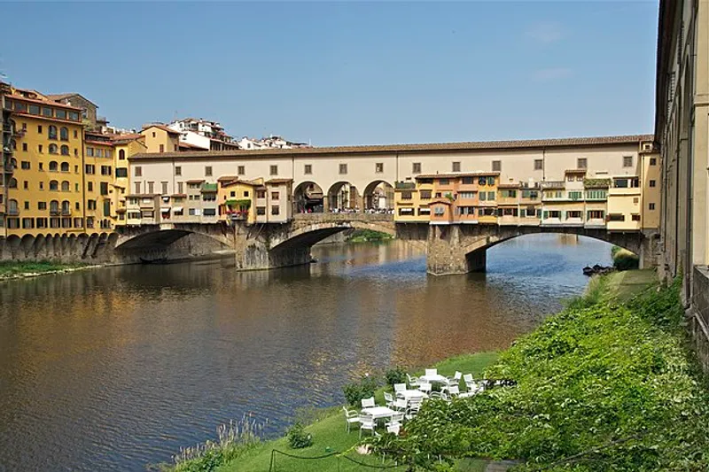 The Ponte Vecchio over the Arno River in Florence