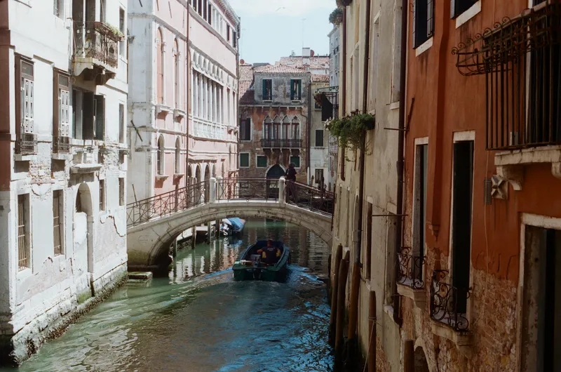 Bridge across canal in Venice