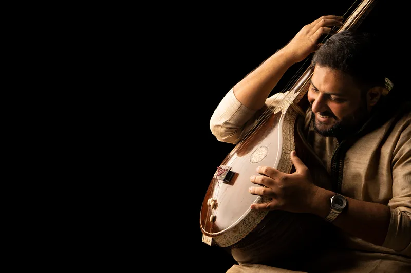 A male string player