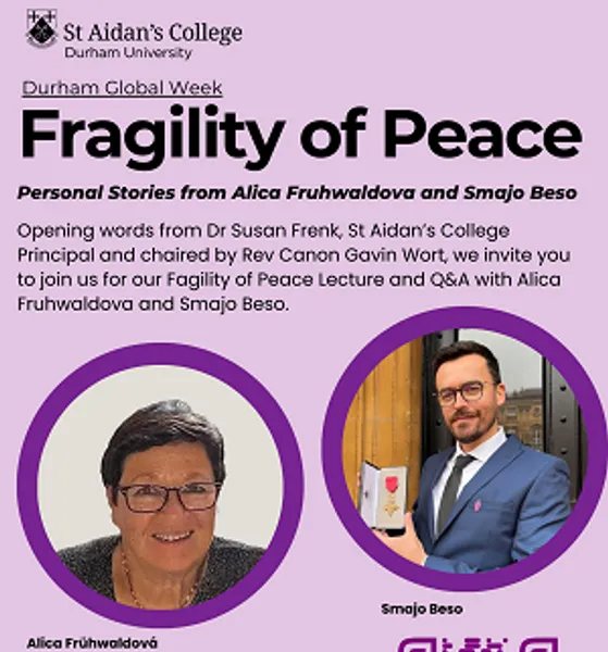 Fragility of Peace poster, Alicia Fruhwaldova,  Smajo Beso