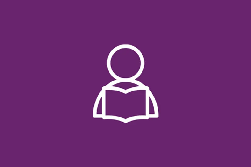 Icon of a student holding a book