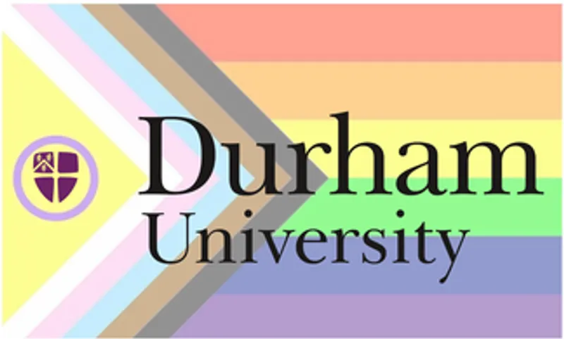 Progressive flag with Durham University written on it