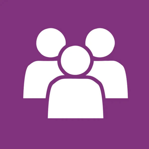 Outline of three people