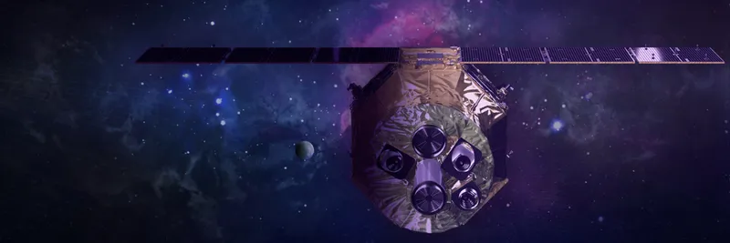 An Artist impression of XRISM. Credit: JAXA