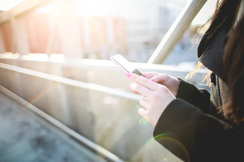 Woman on phone