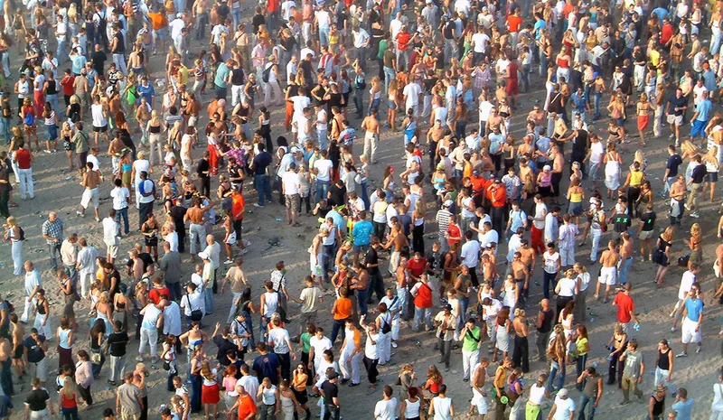 A large crowd of people in Turkey
