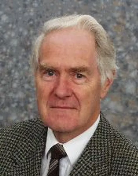 Portrait style image of Professor David Bloor in front of a grey background