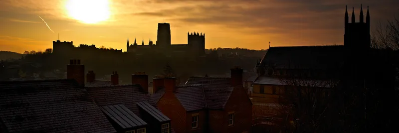 Durham City Skyline at sunset