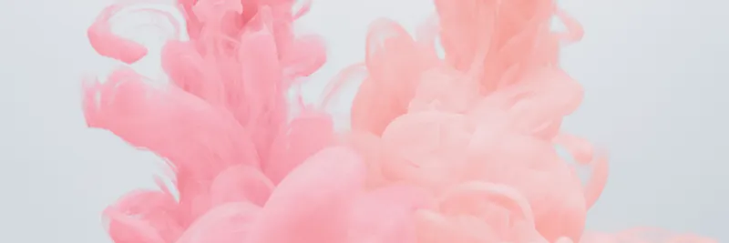 A digital illustration of pink plumes of smoke
