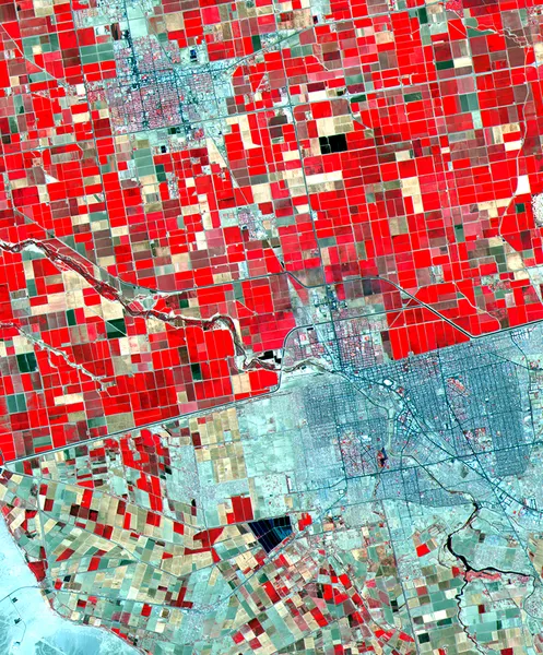 USA Mexico Border Satellite Image