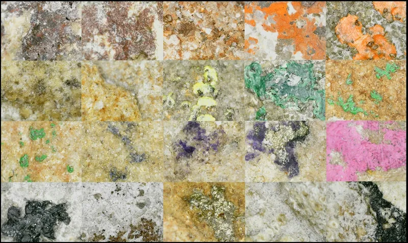 Image of modern paint fragments
