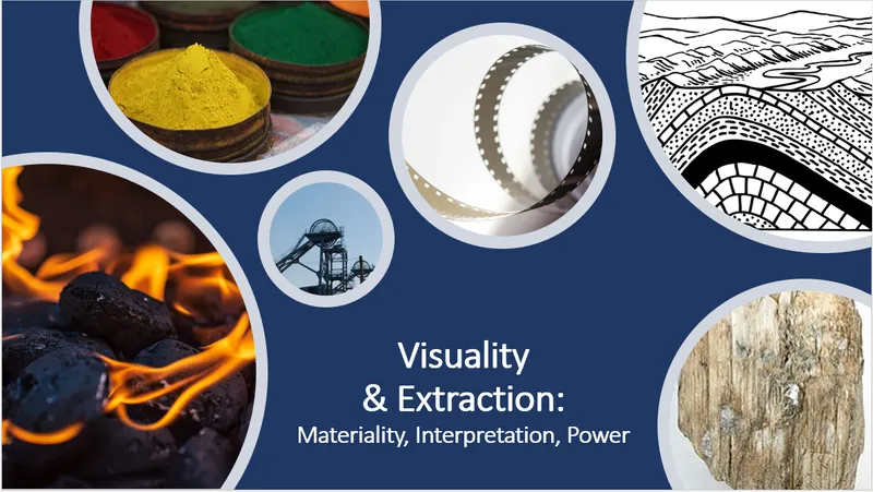 Visuality and Extraction symposium title slide