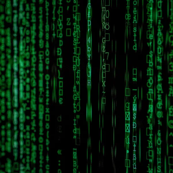 A graphic of a stream of data
