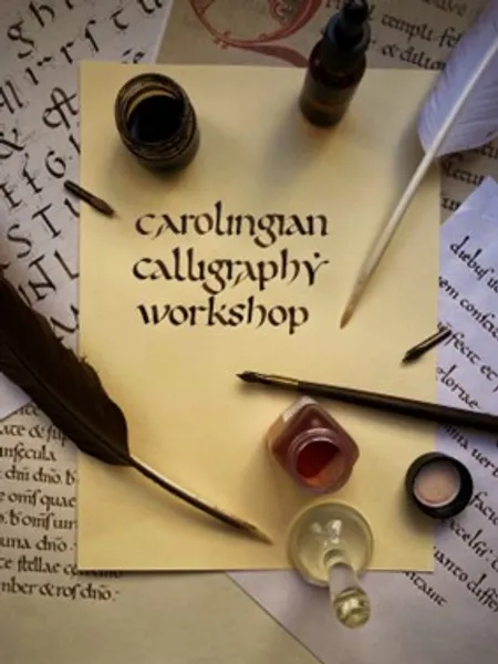 Promotional flier for Carolingian Calligraphy Workshop