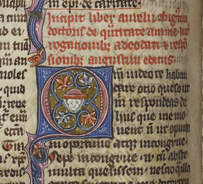 A Latin manuscript.