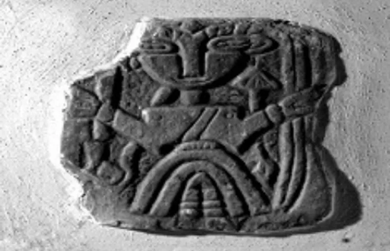 A slab of anglo saxon sculpture