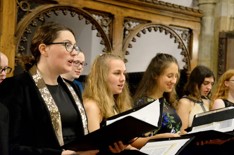 Choir singing at St Oswald's Church