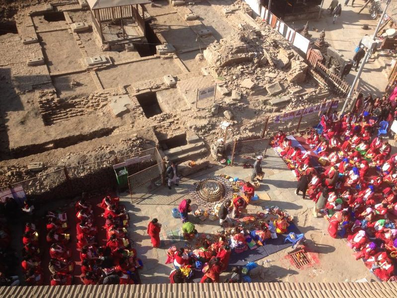 Saptabidhanottar, puja and prayer ceremony held to reanimate the site once post-earthquake work had been completed in December 2016