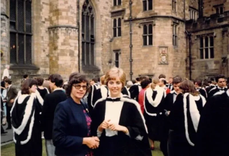 Joëlle Warren on her graduation day in in 1984