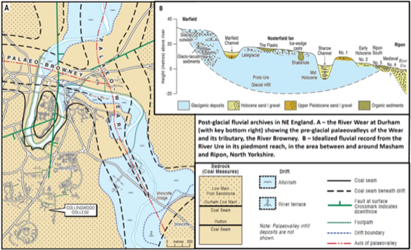 map of a fluvial archive