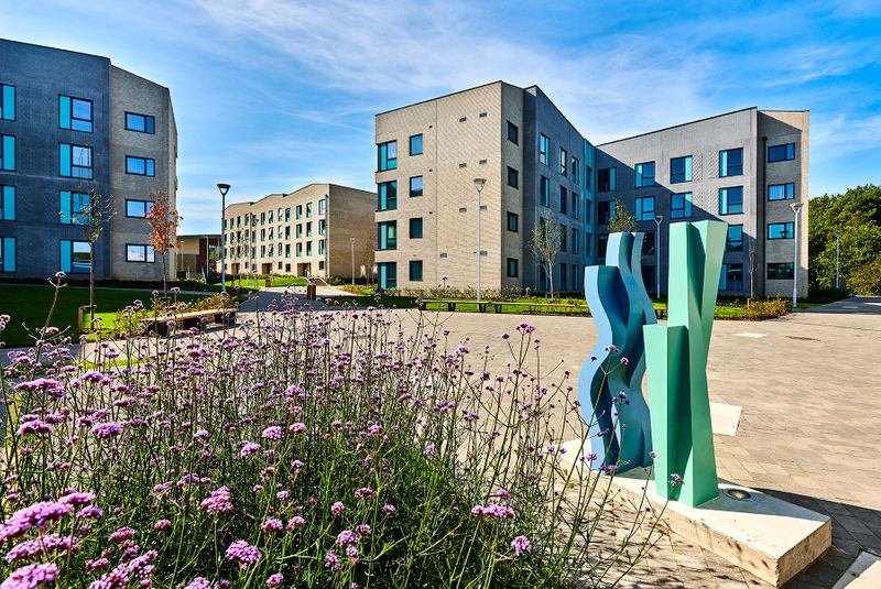Exterior shot of South College