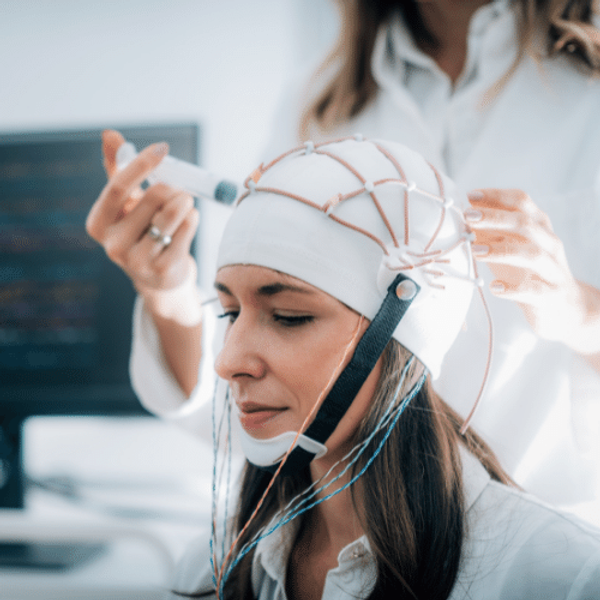 EEG Scanning on a young woman