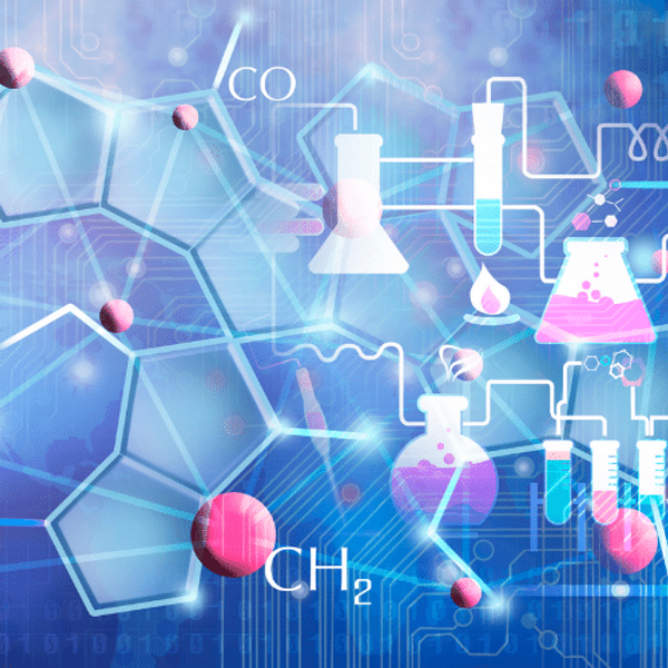 Digital illustration of chemistry