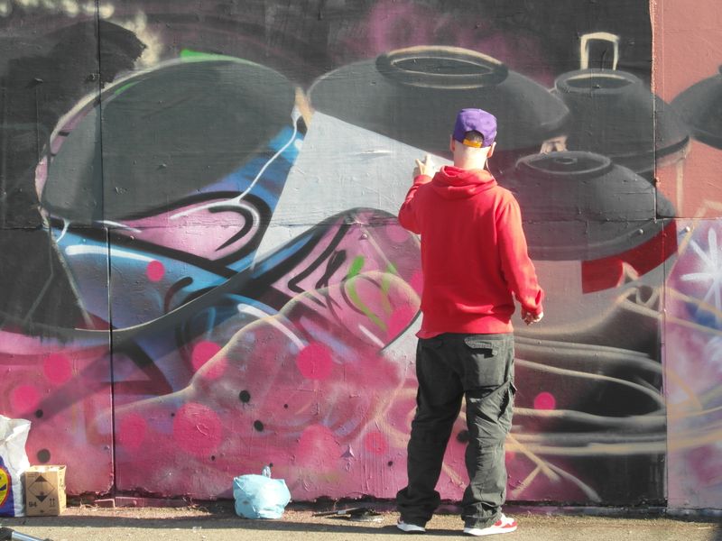 Phoenix project, graffiti art, N. Shields