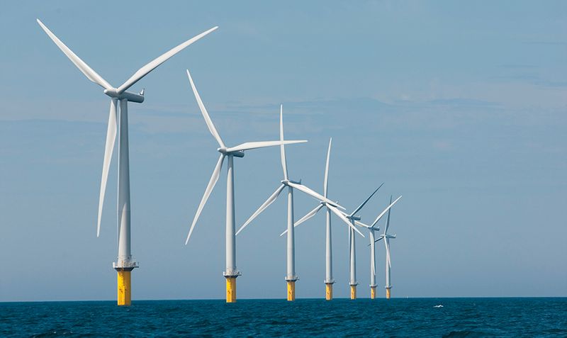 An offshore wind farm