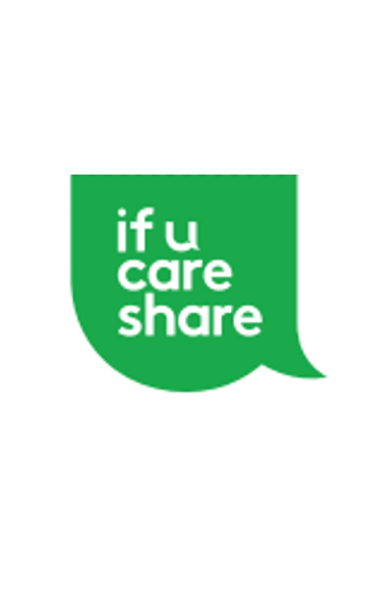 if u care share logo on white background