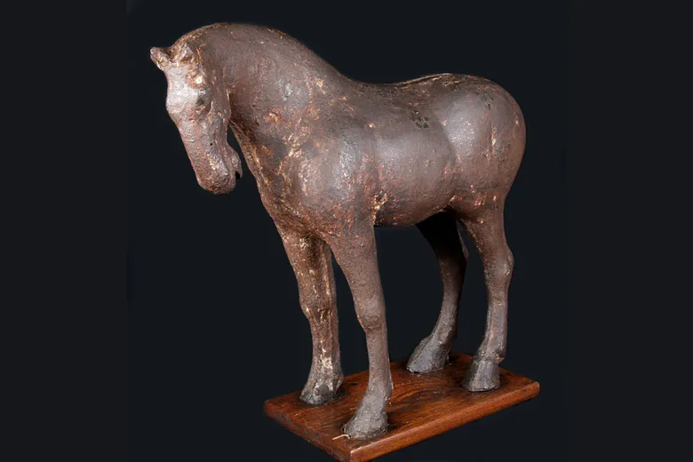 Tang dynasty iron horse tomb figure