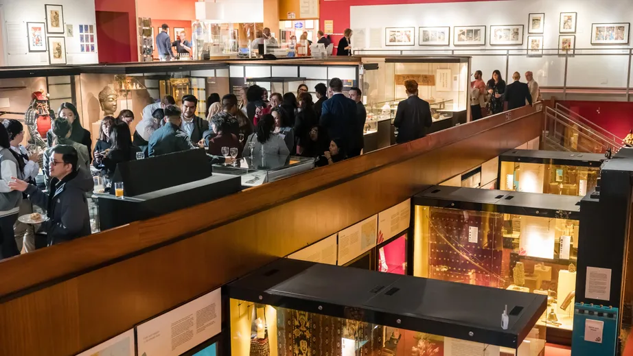 Guests at the International Scholars Reception 2023, held in the Oriental Museum, Durham