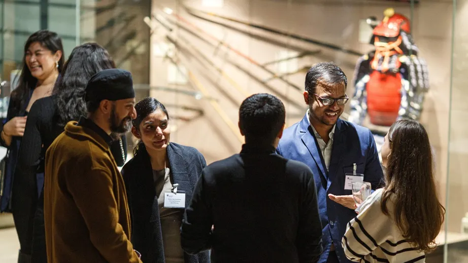Networking at the International Scholars' Reception