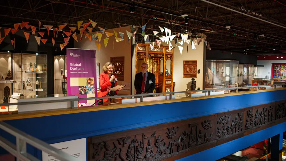 Vice-Chancellor Karen O'Brien addressing guests at the International Scholars' Reception