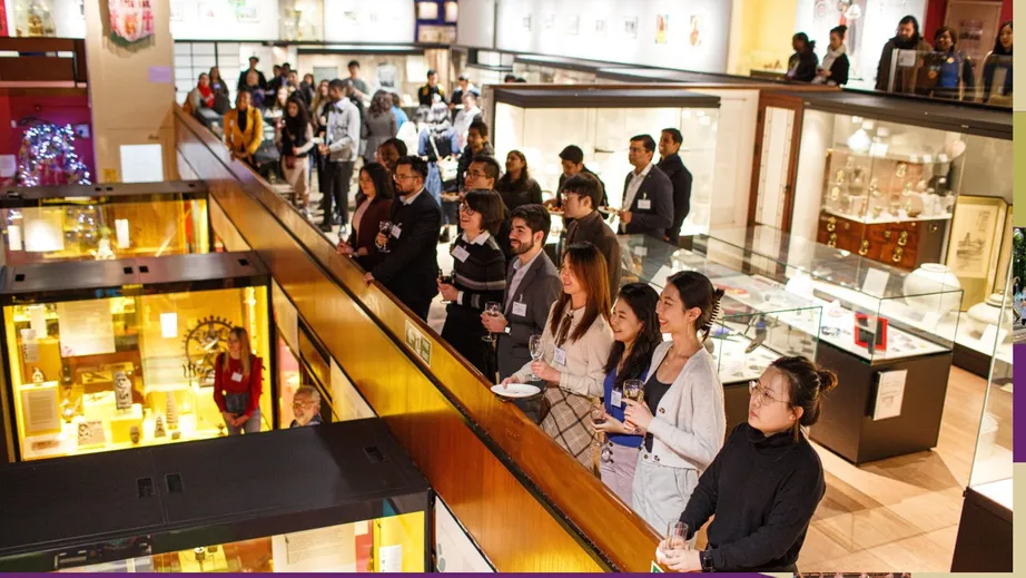 Guests listening to speakers at the International Scholars' Reception