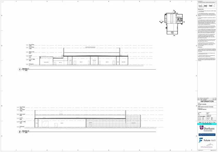 Proposed Building Sections Data Centre