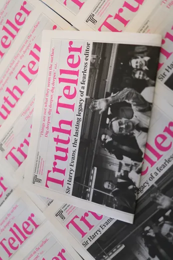 Truth Teller, published by the Sir Harry Evans Memorial Fund