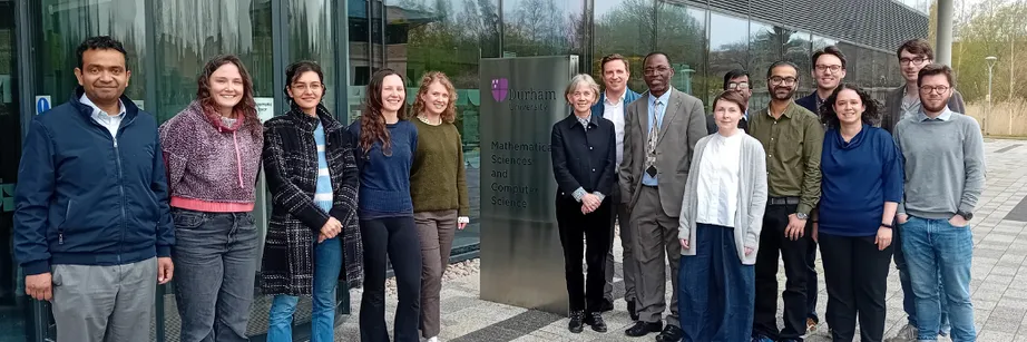 UK Chief Scientific Adviser Professor Dame Angela McLean with Science Faculty colleagues at the Mathematical Sciences and Computer Science building