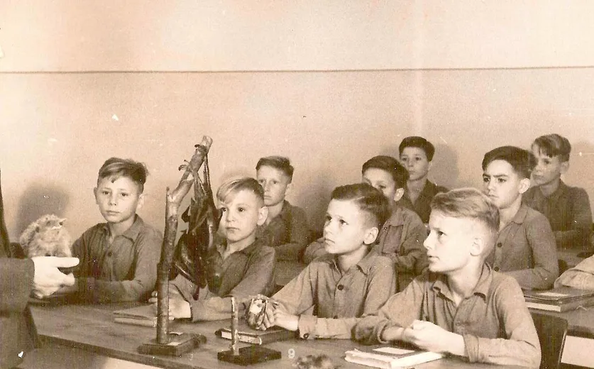 Napolas - Biology and Chemistry lessons at NPEA Rügen during the early 1940s. Photo credit: Dietrich Schulz